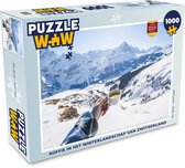 Puzzle Café dans le paysage hivernal de la Suisse - Puzzle - Puzzle 1000 pièces adultes - Sinterklaas présente - Sinterklaas pour les grands enfants