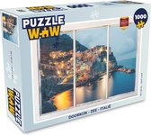 Puzzel Doorkijk - Zee - Italië - Legpuzzel - Puzzel 1000 stukjes volwassenen