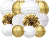 Paquet Lanterne Or Goud |Lanternes & Pompons | Articles de fête | Forfait lanterne | Expédié gratuitement