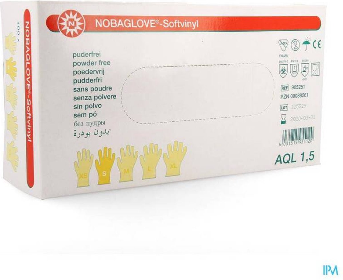 Goedkoopste Wegwerp Handschoenen Vinyl soft Maat S-100stuks