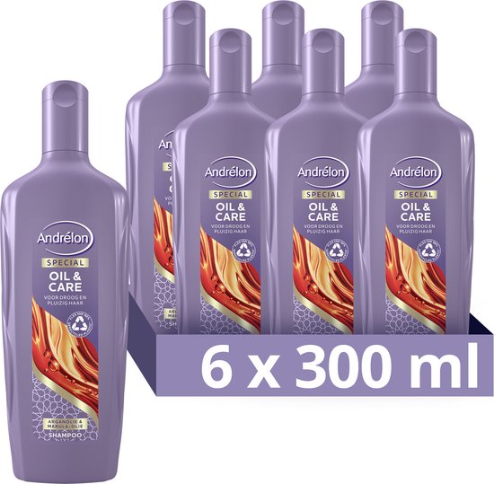 Andrélon Special Oil & Care Shampoo - 6 x 300 ml - Voordeelverpakking