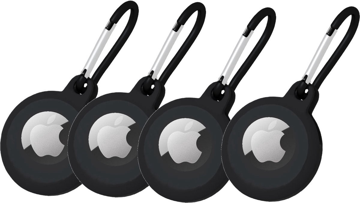 5 Couleurs- Set) Étui Apple Airtag, Porte-clefs en Cuir Souple