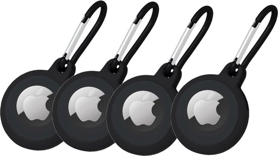 Studio Air® Airtag Sleutelhanger Set - 4 Stuks - Krasbestendig, wasbaar en stofwerend hoesje - Ideale Apple Airtag houder