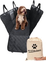 All 4 Pets Supply® Couverture imperméable pour chien Siège arrière de voiture et coffre - Inc. Sac de rangement de Luxe - Tapis pour chien