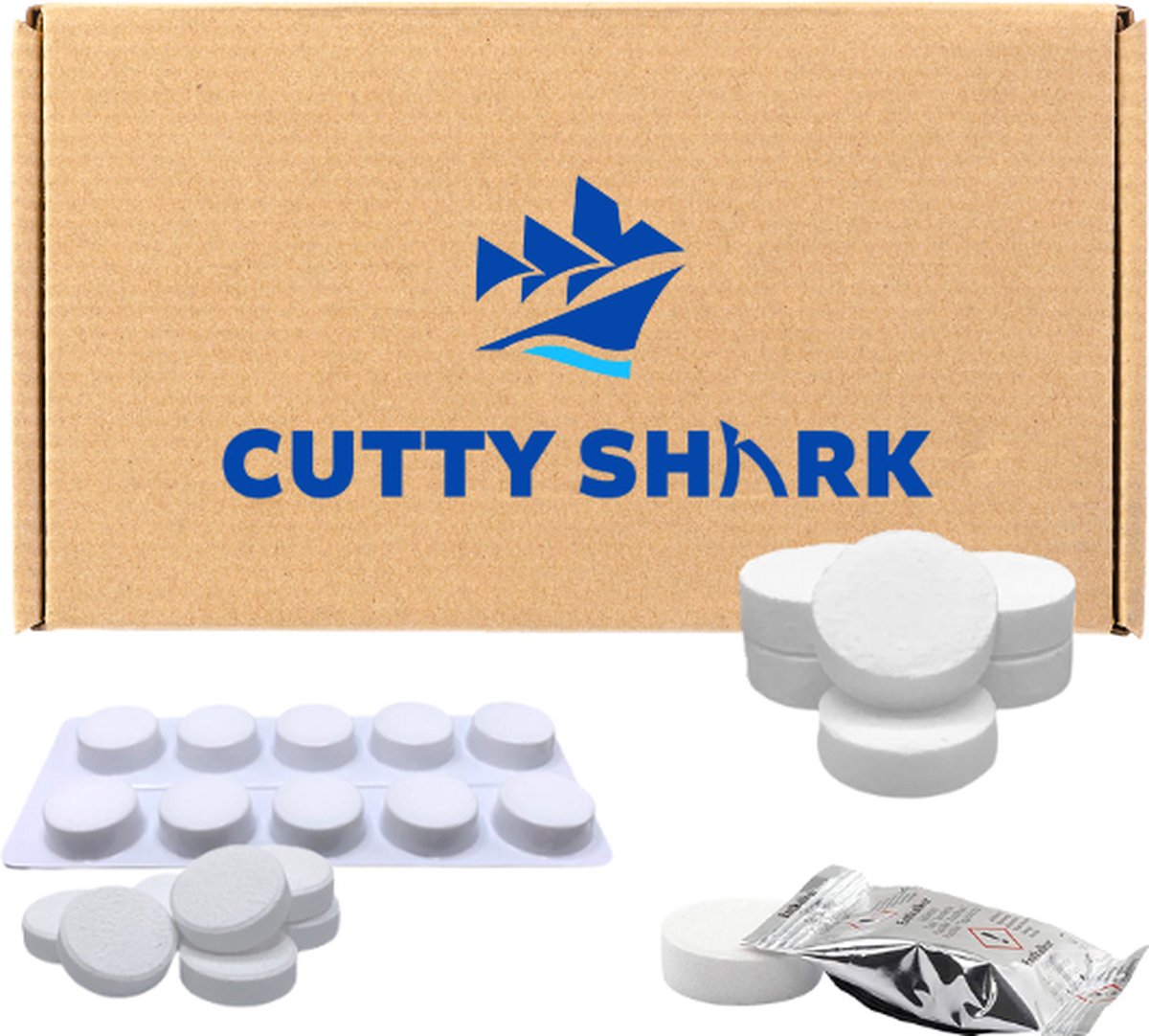 Cutty Shark - Koffiemachineonderhoudsset - 15 ontkalkingstabletten + 10 reinigingstabletten