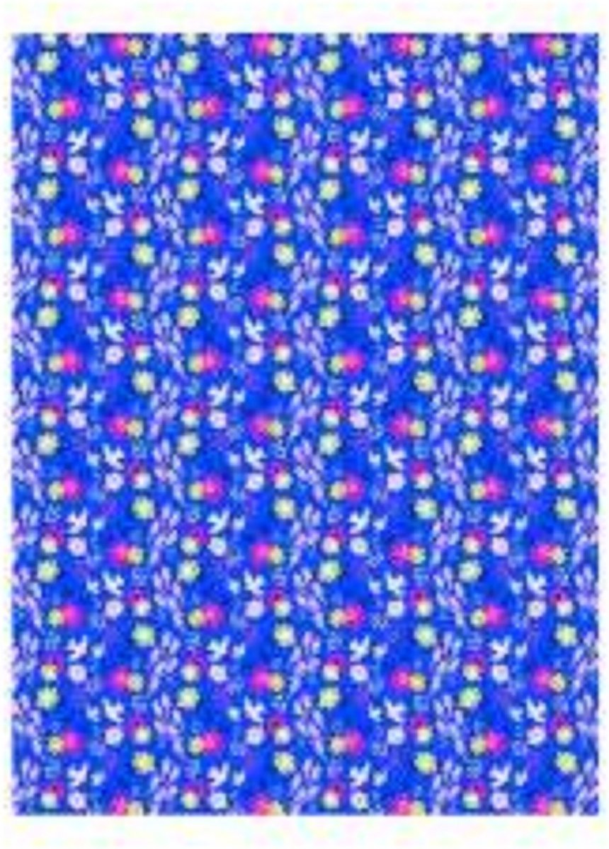 D�copatch papier blauw vogels 813