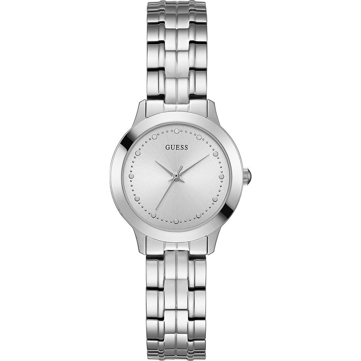 GUESS W0989L1 dames horloge 30 mm - Zilverkleurig