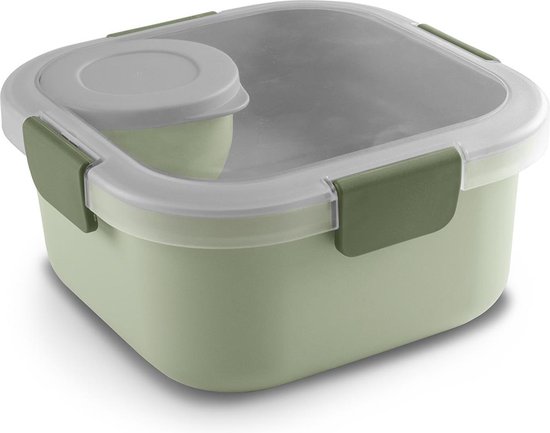 Sunware Sigma home - Kit repas Food to go - Kit 3 pièces - mini plateau, plateau et grand plateau - vert