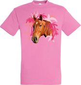 Plenty Gifts T-shirt Horses Orchid Pink XS