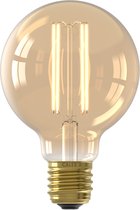 Bol.com Calex Filament LED Lamp - G80 Vintage Lichtbron - E27 - Goud - Warm Wit Licht - Dimbaar aanbieding