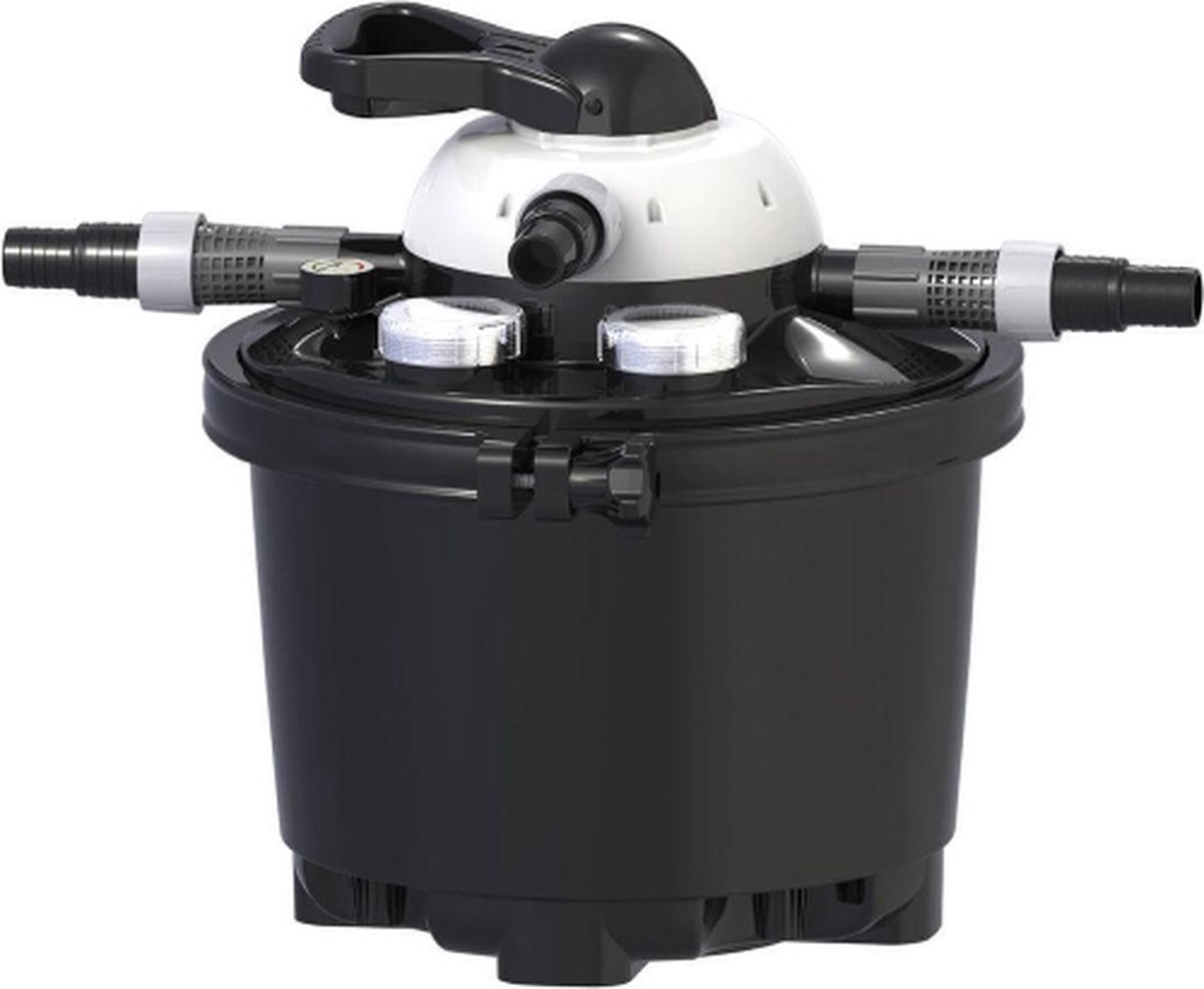 Velda Clear Control 25 + UV-C drukfilter met 7-standenkraan + UV-C Unit 9 W