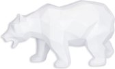 Polyresin beeld - Witte beer - Polygon Veelhoek figuratief - 14,1 cm hoog