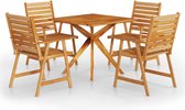 vidaXL Ensemble de jardin 5 pièces Bois d'acacia massif - Ensemble de jardin - Ensembles de jardin - Ensemble de meubles de jardin - Ensemble de meubles