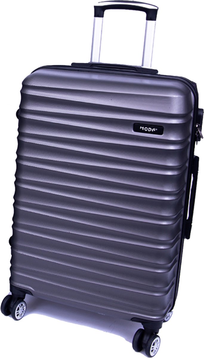 Tobeyz - Koffer - Donkergrijze Handbagage - Medium - Verrijdbaar op 4 Wielen - Stevig ABS - Lichtgewicht, Trolley