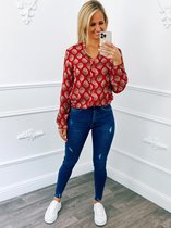 Leafs Blouse Rood