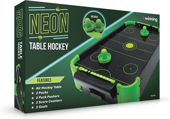 #Winning Neon Airhockeytafel - Speelkast - Arcade Games - Met Arcade Geluid - Mini Airhockeytafel - 51x31.5x9cm - 75177 - #winning