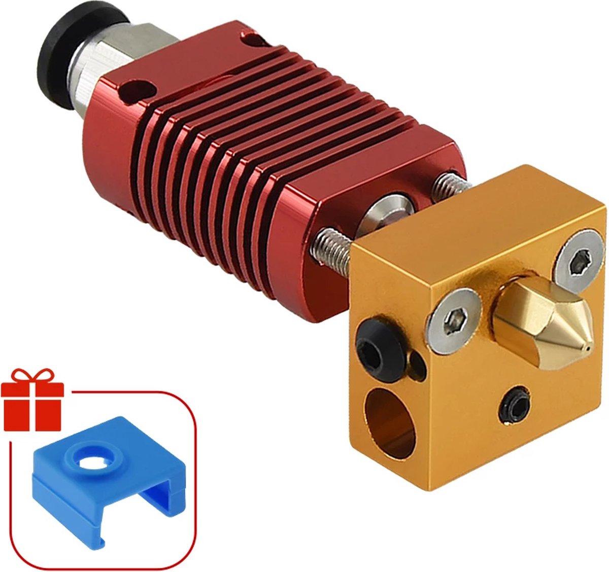 Tlily 3D Coperchio del Silicone per Blocco Stampante Mk7 / Mk8 / Mk9 Hotend per 3, 3 PRO, -10,10S, S4, S5 Anet A8 e Ugello per Estrusione 0.4Mm Stampa per Mk8