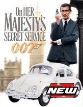 Volkswagen Kever 1966 "James Bond 007 On Her Majesty’s Secret Service" Wit 1-24 Motormax