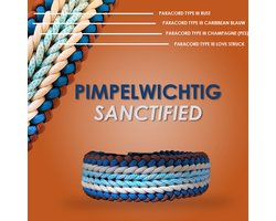 Paracord Pimpelwichtig Sanctified halsband - DIY set