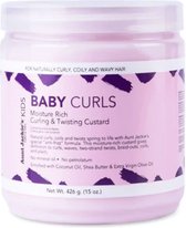 Aunt Jackies Girls Fabulous Curls & Coils Baby Girl Curls Moisture-Rich Curling & Twisting Custard 355 ml