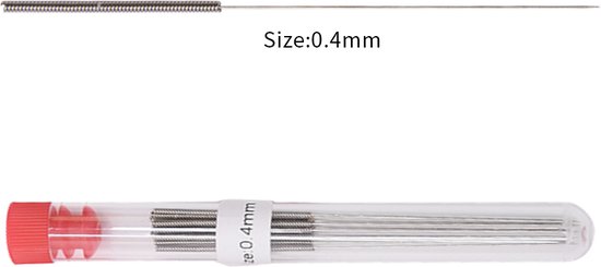 10 Aiguilles De Nettoyage Réutilisables Pour Imprimante 3D - Diamètres 0.2 à 0.4mm