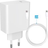 45W USB-C Adapter + USB-C naar 8-PIN Oplader Kabel - Geschikt voor iPhone, iPad - Universele USB-C Oplader Adapter Stekker Blokje