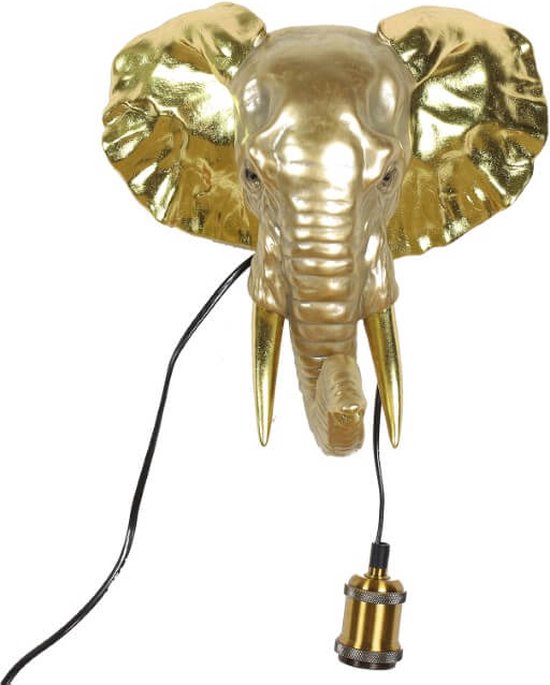 Lampe guirlande dorée Led éléphant