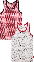 Girls Singlet 2 Pack - Face Hearts - Claesen's®