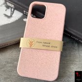 RNZV - IPHONE 12 PRO MAX case - organic wheat straw case - organisch iphone hoesje - organic case - recycled iphone case - recycled - ROZE