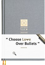 Purpuz Bullet Journal - Notitieboek A5 - Notebook - Luxe Hardcover - 140gms - Love Journal - Shiny Silver - in 11 Extra Kleuren