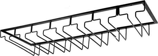 Relaxdays wijnhouder van bamboe, flessenhouder voor 6 flessen, originele look, liggend, HxBxD: ca.8x47,5x11,5 cm, natuur
