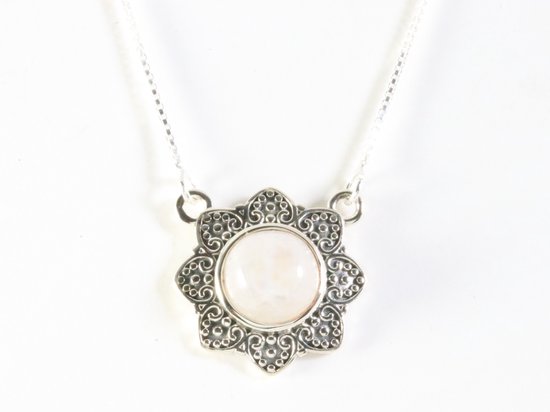 REDSUN Maansteen halsketting S925 sterling zilver Keltische REDSUN Maansteen halsketting S925 sterling zilver Keltische