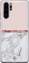 Casimoda® hoesje - Geschikt voor Huawei P30 Pro - Rose All Day - Siliconen/TPU - Soft Case - Roze - Bloemen