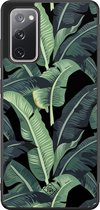 Casimoda® hoesje - Geschikt voor Samsung Galaxy S20 FE - Jungle - Zwart TPU Backcover - Planten - Groen