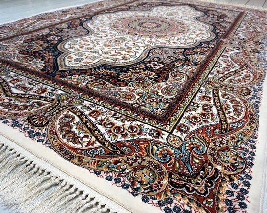 SusaStyle - OUTLET - Perzisch vloerkleed - Elena cream - Perzisch tapijt - 150cm x 225 cm