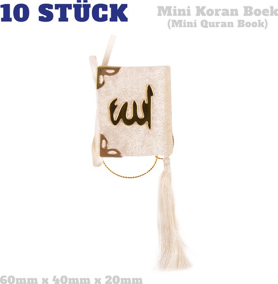 10 pièces Wit avec or Mini Coran cadeau pour les célébrations islamiques,  cadeau... | bol.com