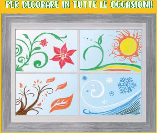 Crayola - Viltstiften - 8 Wasbare Raamstiften Voor Kinderen