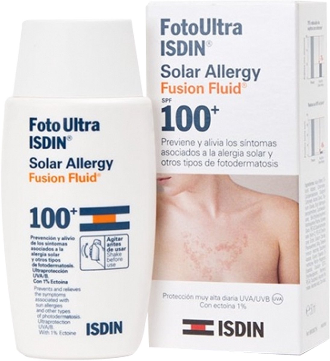 Anti-allergie Zonbeschermer Foto Ultra Isdin SPF 100+ (50 ml)