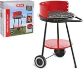 Coal Barbecue With Wheels Algon Black Red (o 43 Cm)