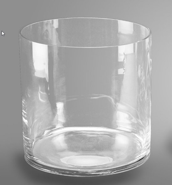 LEONARDO HOME Kast-vaas Lucca, Moderne Bloemenvaas Handgemaakt Unicaat In Rechthoekige Vorm Van Glas H 41 X B 9 Cm 014328