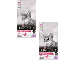 Pro Plan Cat Adult Delicate Kalkoen&Rijst - Kattenvoer - 2 x 10 kg