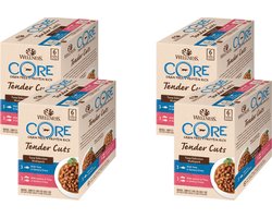 Wellness Core Tender Cuts Tuna Selection - Kattenvoer - 4 x Tonijn 6x85 g
