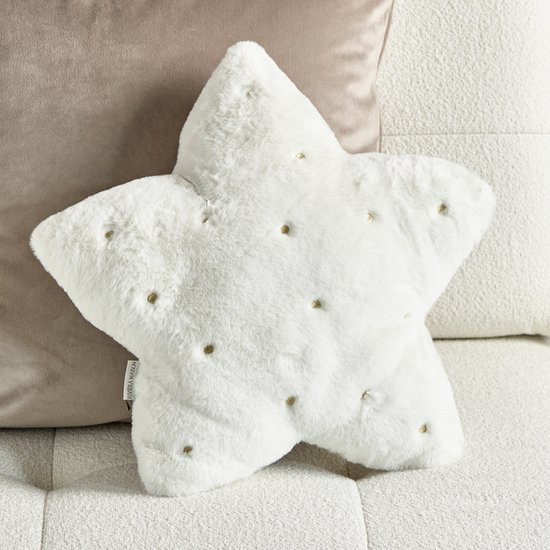 Vernederen Beg Vermeend Riviera Maison Kerst Kussen - Sparkling Star Pillow - Wit | bol.com