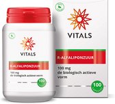 Vitals - R-Alfaliponzuur - Voedingssupplement - 100 capsules - biologische actieve vorm