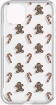 iPhone - telefoon hoesje - kerst - gingerbread man - candy cane
