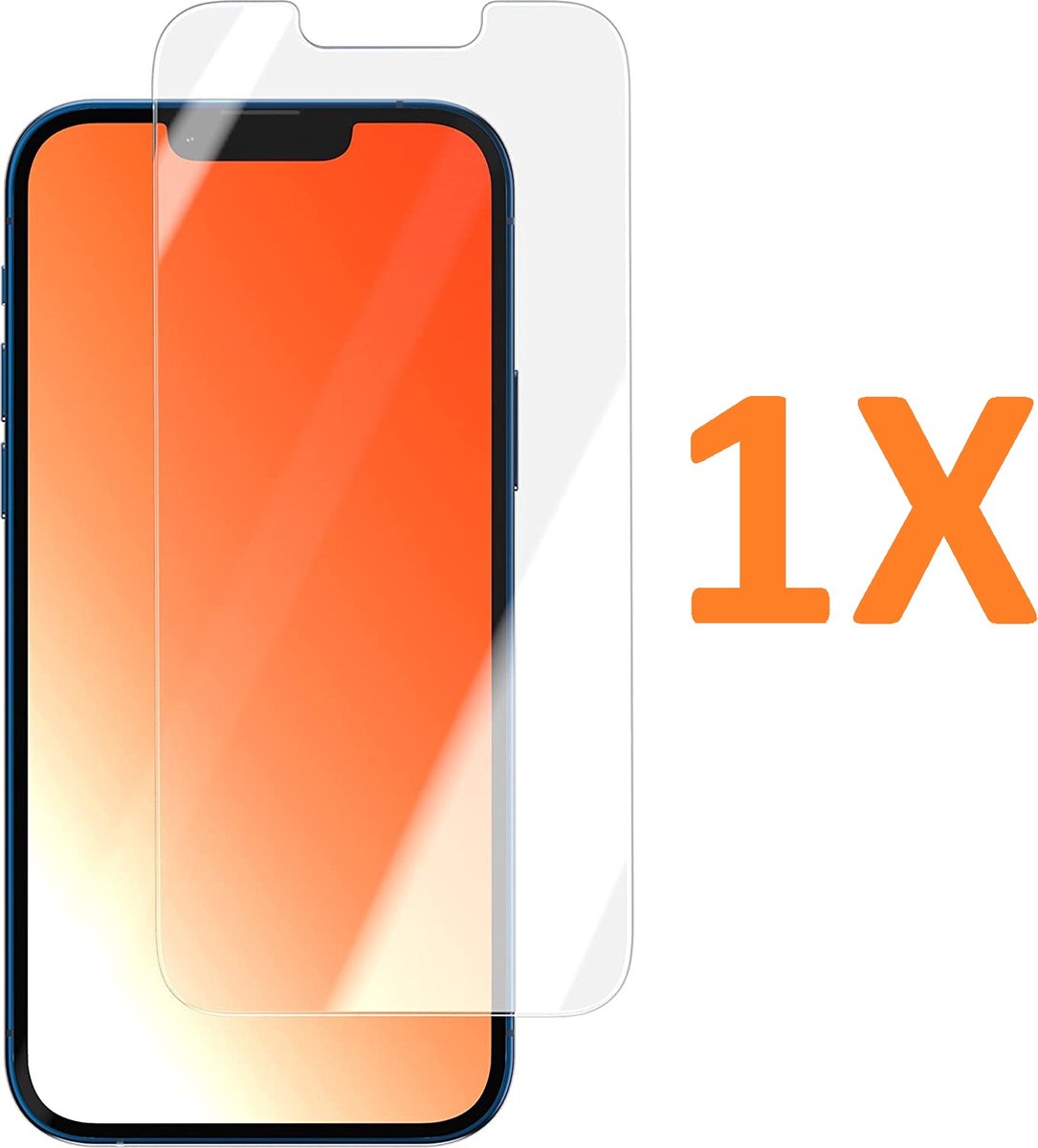 Screenprotector Glas - Tempered Glass Screen Protector - 1x Geschikt voor: Apple iPhone 13