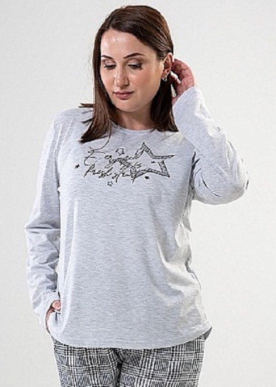 Pastunette jr jongens pyjama met boorden 'funky ★ letters