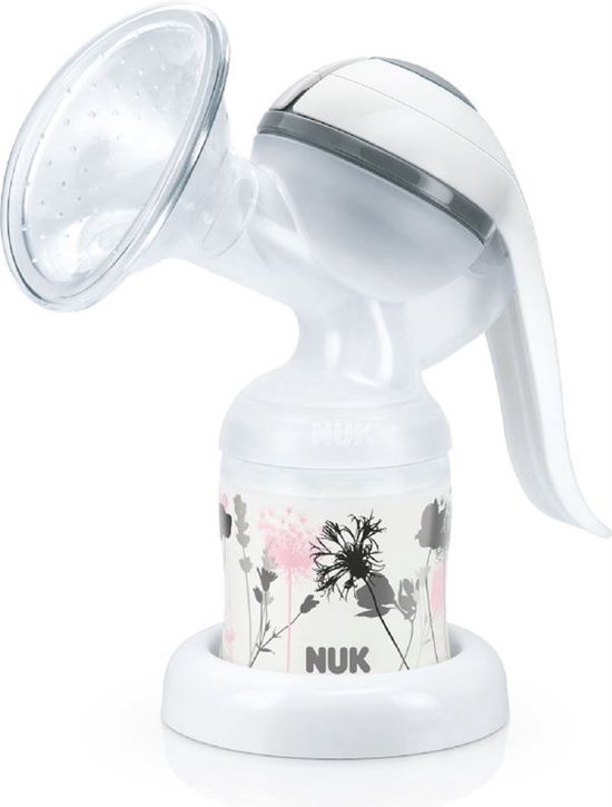 Product: NUK Jolie handkolf, met zachte silicone pads en ergonomische kolfhevel, hoog kolfvermogen, BPA-vrij, van het merk NUK