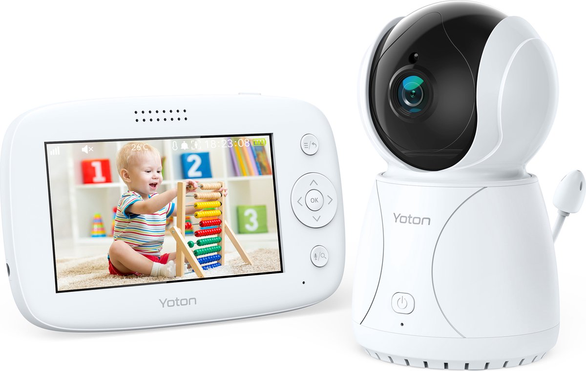 Yoton YB03 Babyphone Vidéo avec Caméra 4,3 Pouces - Caméra de Surveillance  Numérique