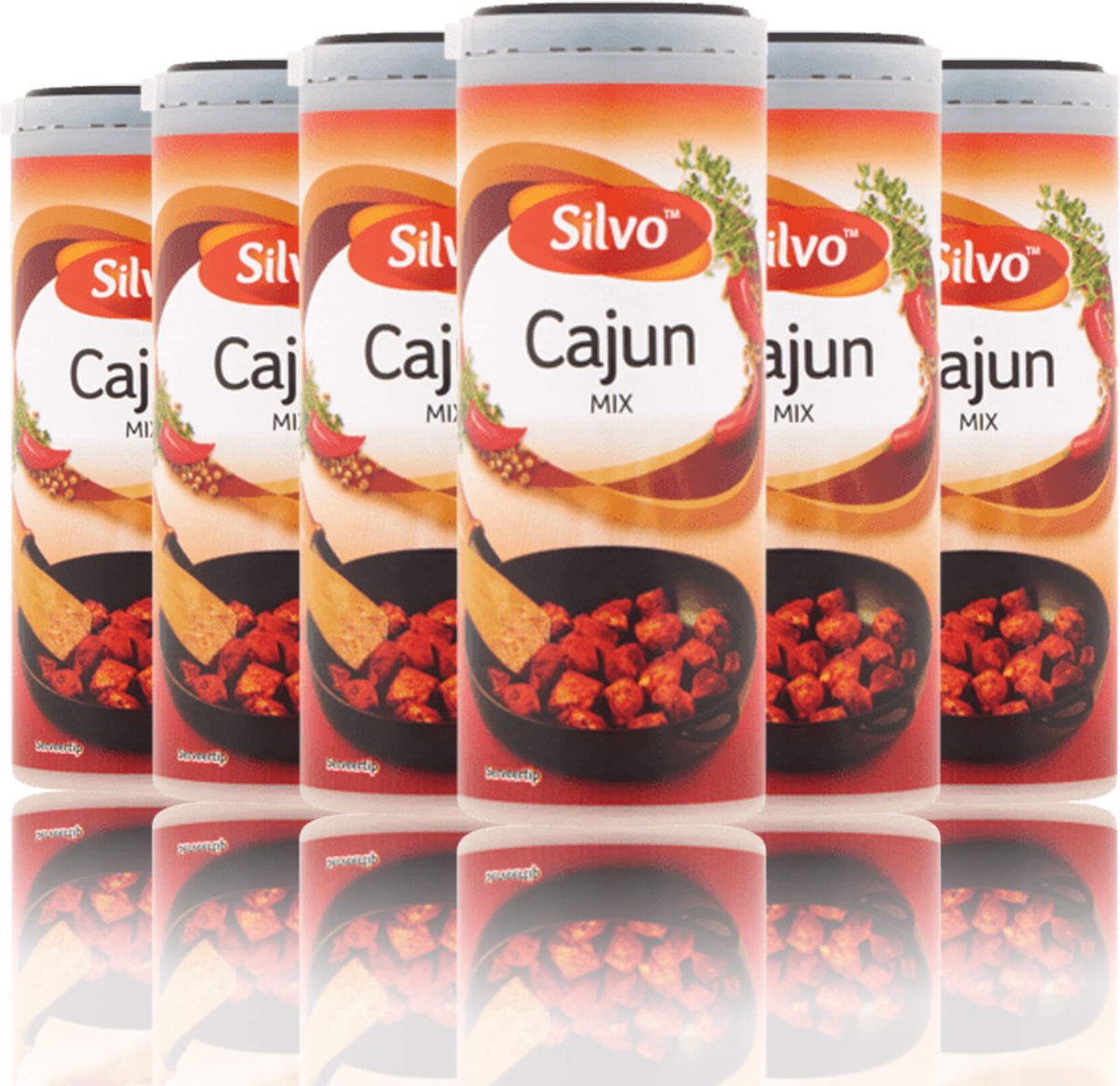 Goedkoopste Silvo | 6 x strooibus Cajun kruidenmix 86 gram | Mexicaans